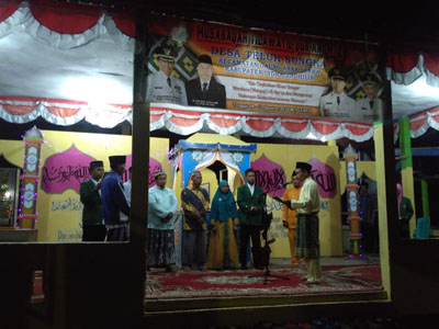 HUT RI ke-73, Desa Teluk Sungka-Inhil Gelar MTQ